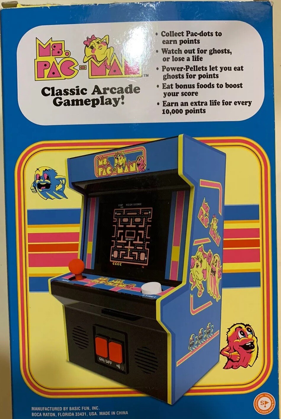 Arcade Classics – Ms Pac-Man Mini Arcade Game Video Games Retro Gaming Consoles