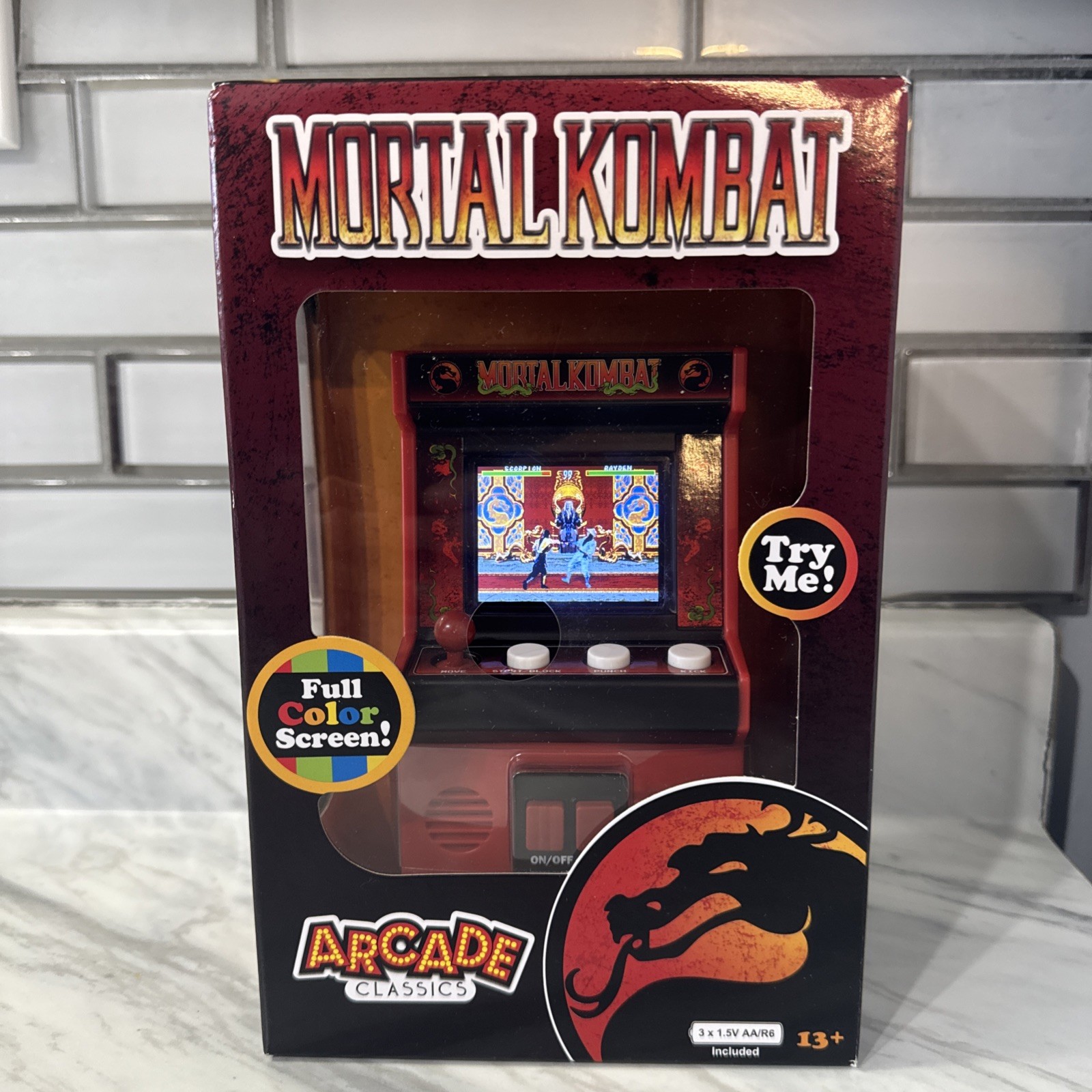 Mortal Kombat Mini Arcade Classics Basic Fun 90’s Video Game WB New RETRO GAMING