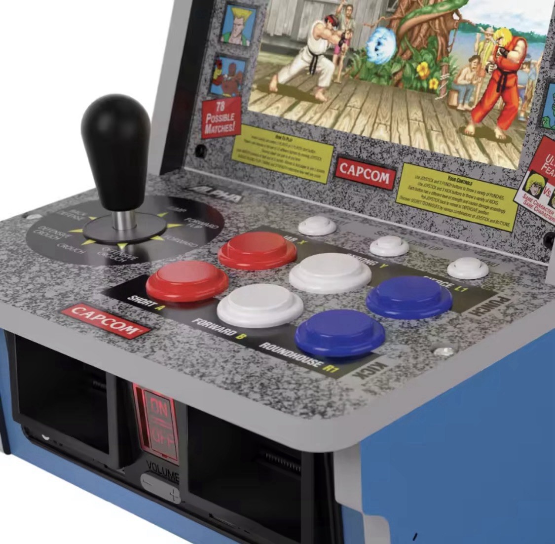 Evercade Alpha Street Fighter Bartop Arcade 8” IPS Capcom Pre-Assembled New