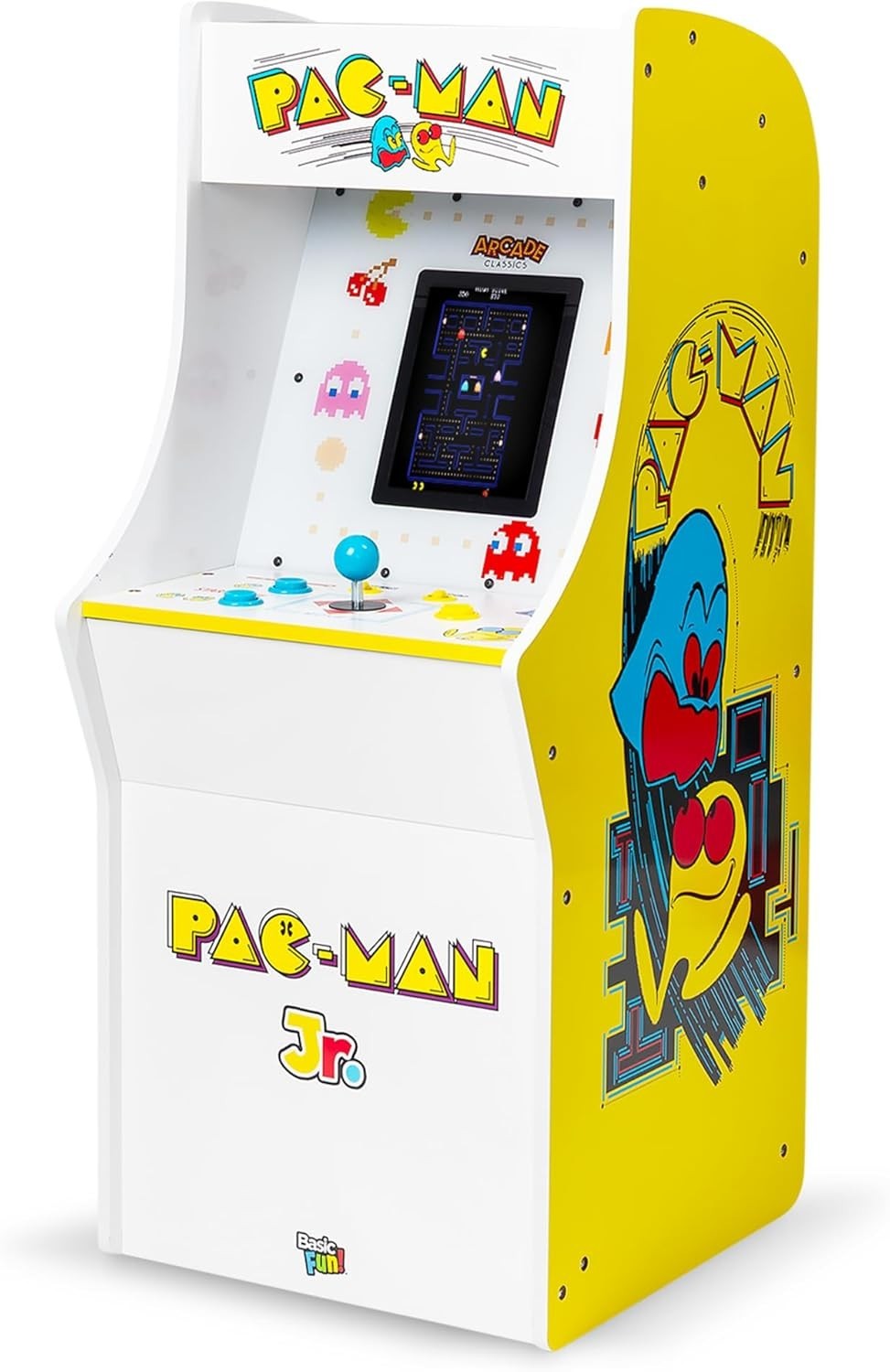 Pac Man Jr Series Free Standing Machine, 3 Games, 8″ Liquid Crystal Screen – …