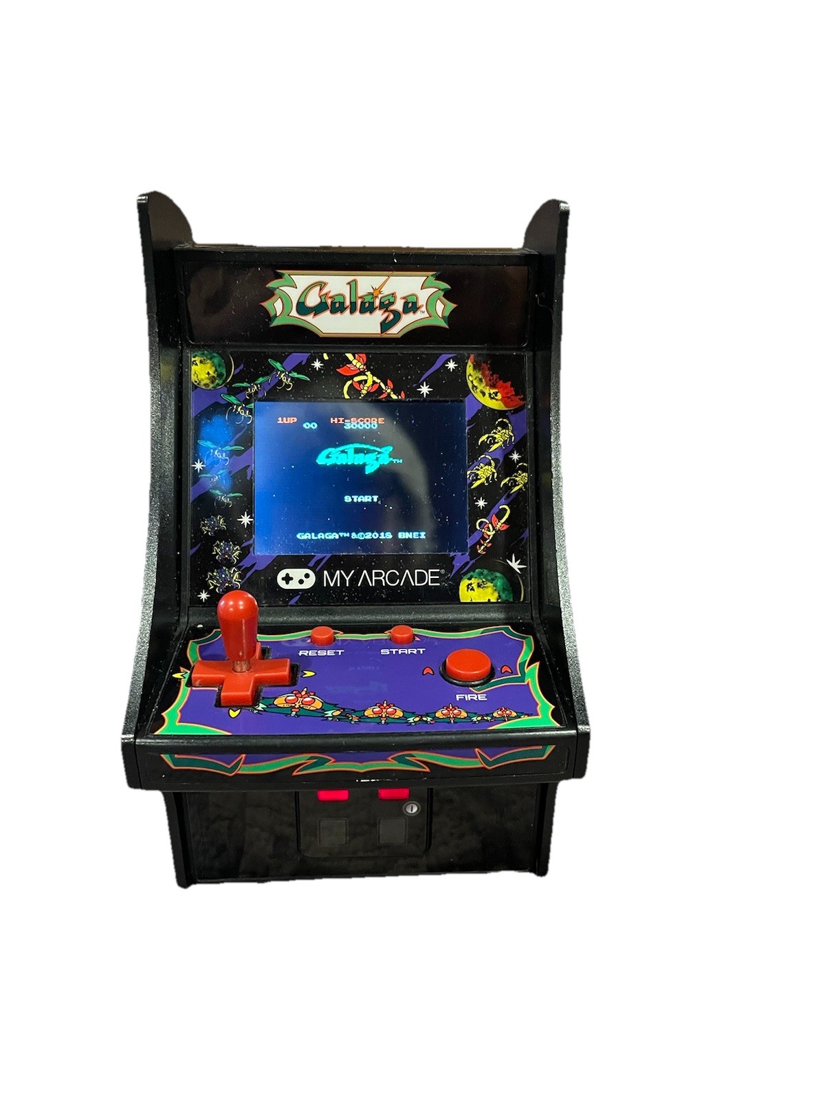 My Arcade Galaga Tabletop Video Arcade Game, Bandai Namco 7”