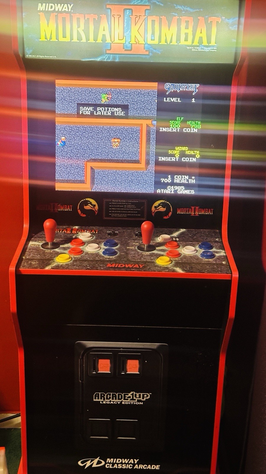 Arcade1Up Mortal Kombat II Reproduction Upright Arcade Cabinet 2021