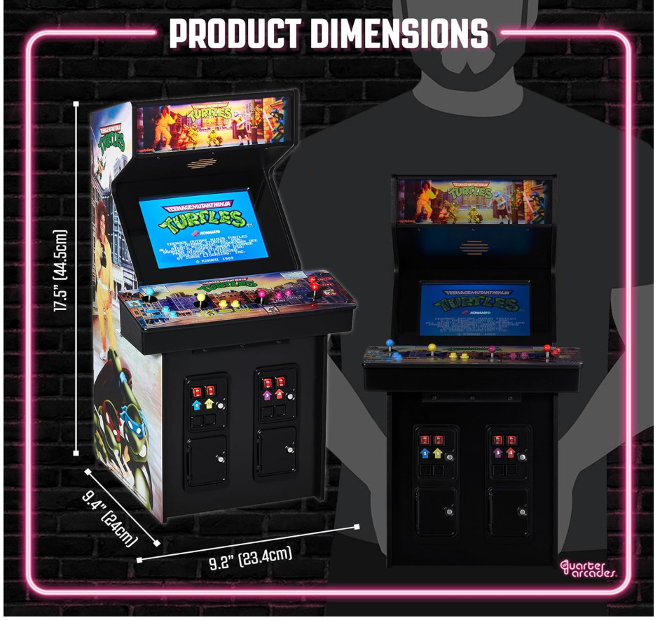 Numskull Teenage Mutant Ninja Turtles Quarter Arcades Mini Arcade – NEW Sealed