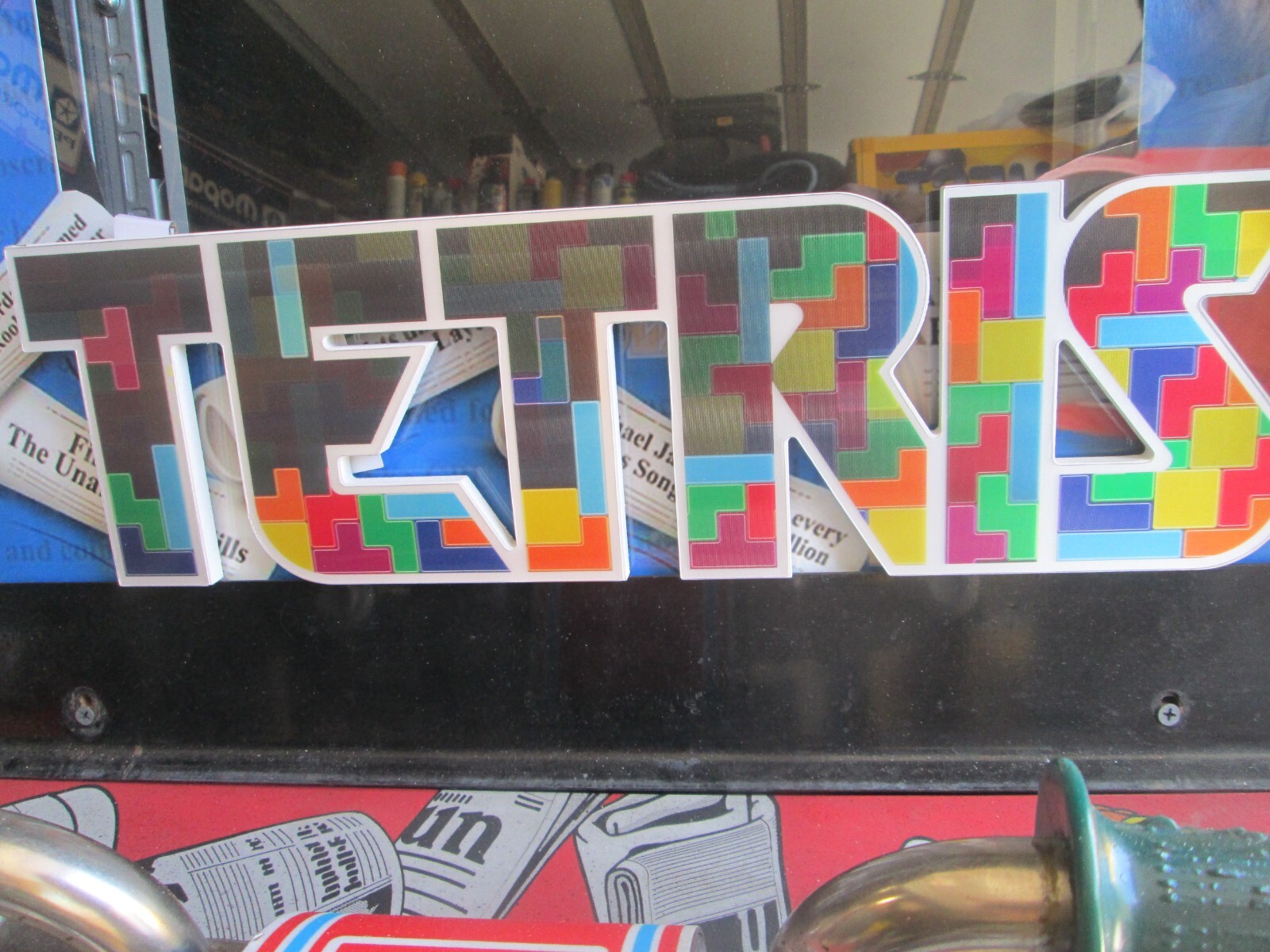 Tetris Prism ARCADE GAME Wood COOL SIGN VINTAGE LOOK VIDEO PINBALL AMUSEMENT