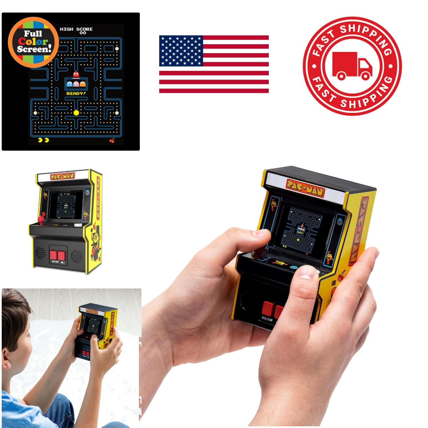 Mini Arcade Game with 3 AA Batteries Included Ideal Gift for Kids and Collectors