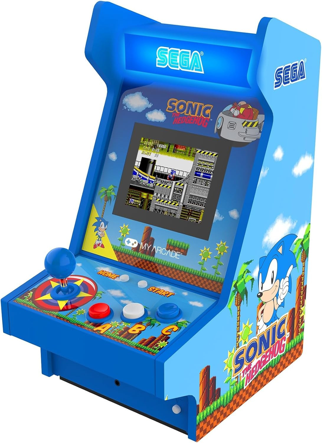 Sonic the Hedgehog Mighty Player: Sega Retro Arcades, Sonic Countertop Video Gam