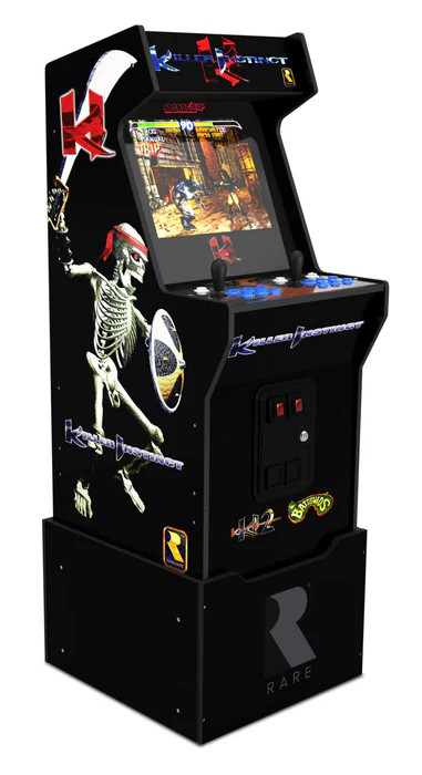 Arcade1Up Killer Instinct Wifi Arcade Video Games Machine Cabinet Riser Stool