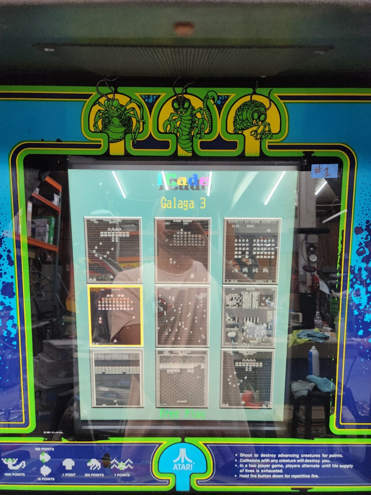 CENTIPEDE Stand Up Full Size Arcade Machine Classic Video Game 9 Games in 1 (#1)
