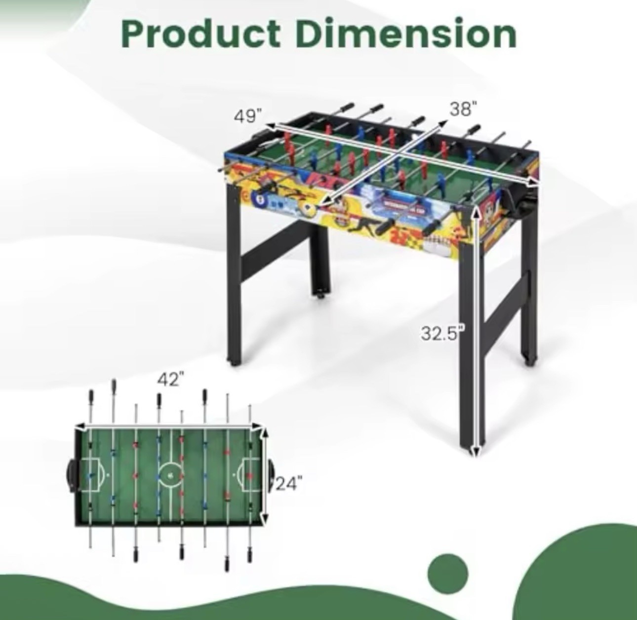 New 12 in 1 Multi Game Table for Home Arcade Party Activity Room Air Hockey