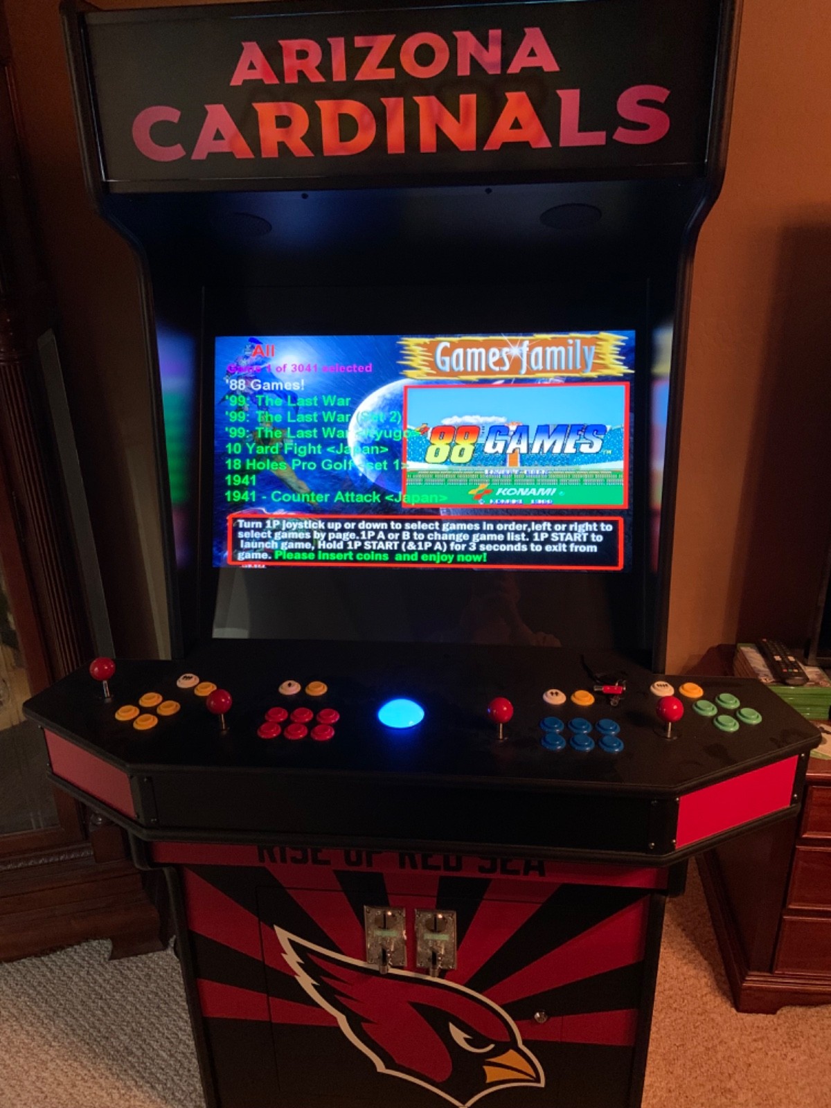 Video Arcade Stand-Up 4-Player Machine
