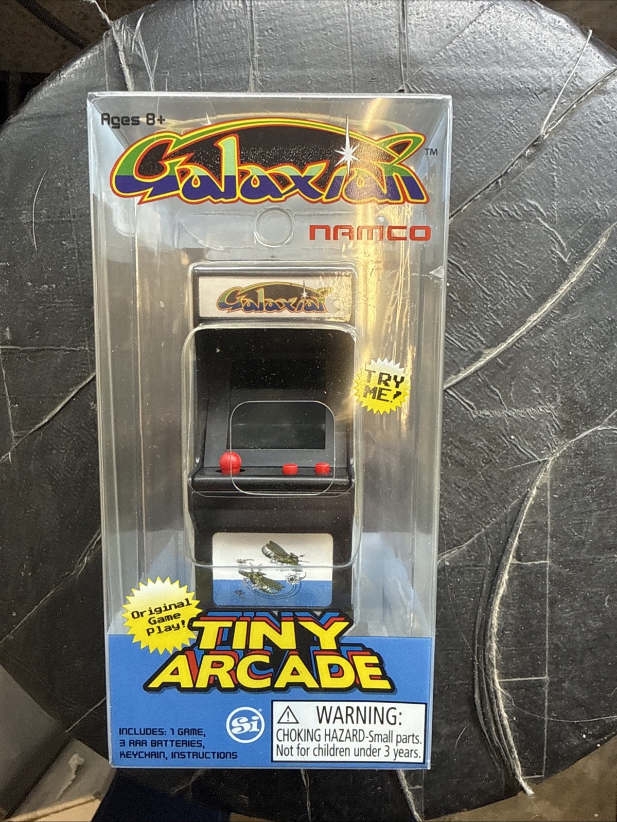 Galaga Miniature Arcade Game NEW Tiny ARCADE Battery Power palm size 1/18 scale
