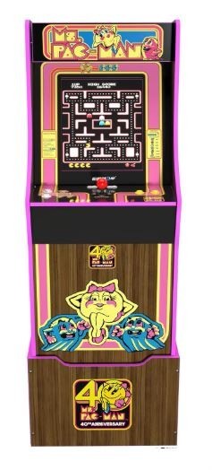 Arcade1up Ms Pac-Man Special 40th Anniversary Edition 10in1 with riser