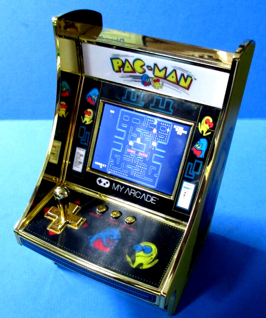 My Arcade Pac-Man 40th Anniversary Micro Player 6.75″ Gold Plated USB NEW
