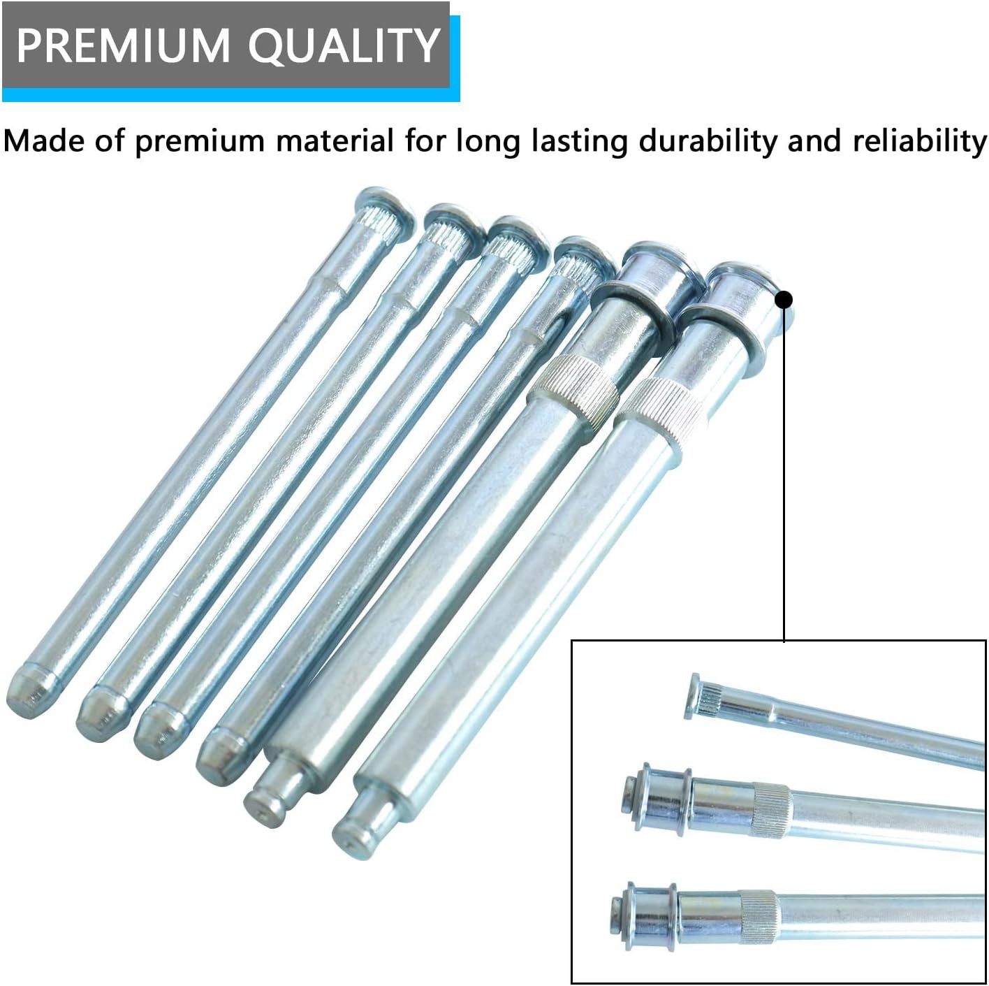 Door Hinge Pin and Bushing Repair Kit with Spring and Roller Pin Compatible with
