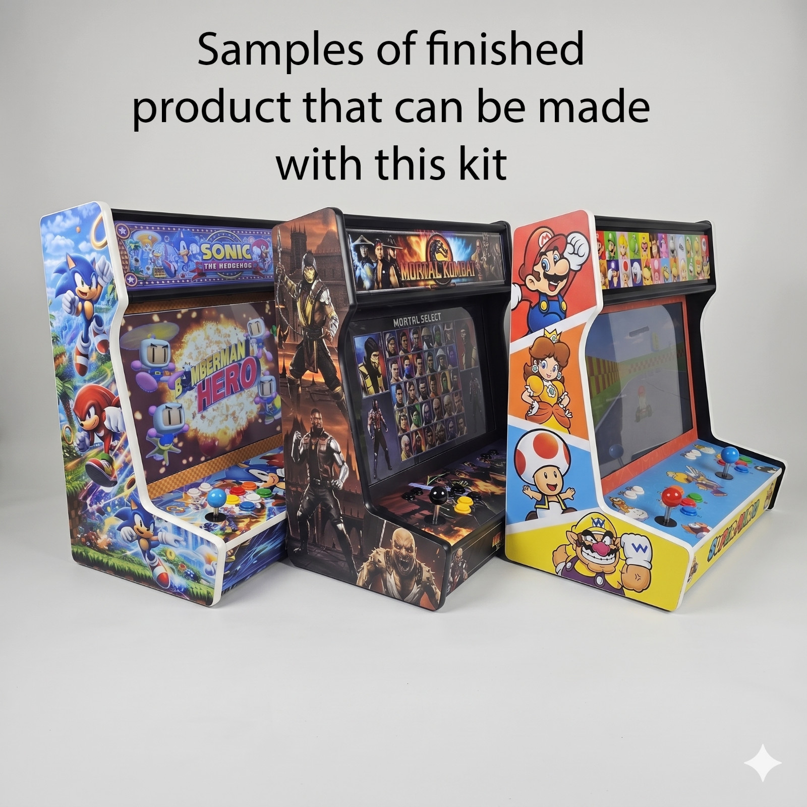 DIY Arcade Machine Cabinet Kit, can be wall mounted – 3/4″ Wood – Easy Assembly