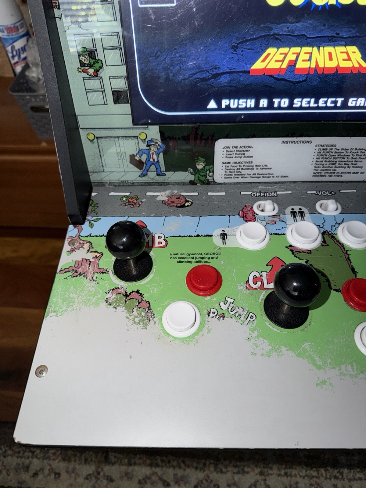 Arcade1up Midway Classic Arcade Machine Rampage Gauntlet Joust Defender