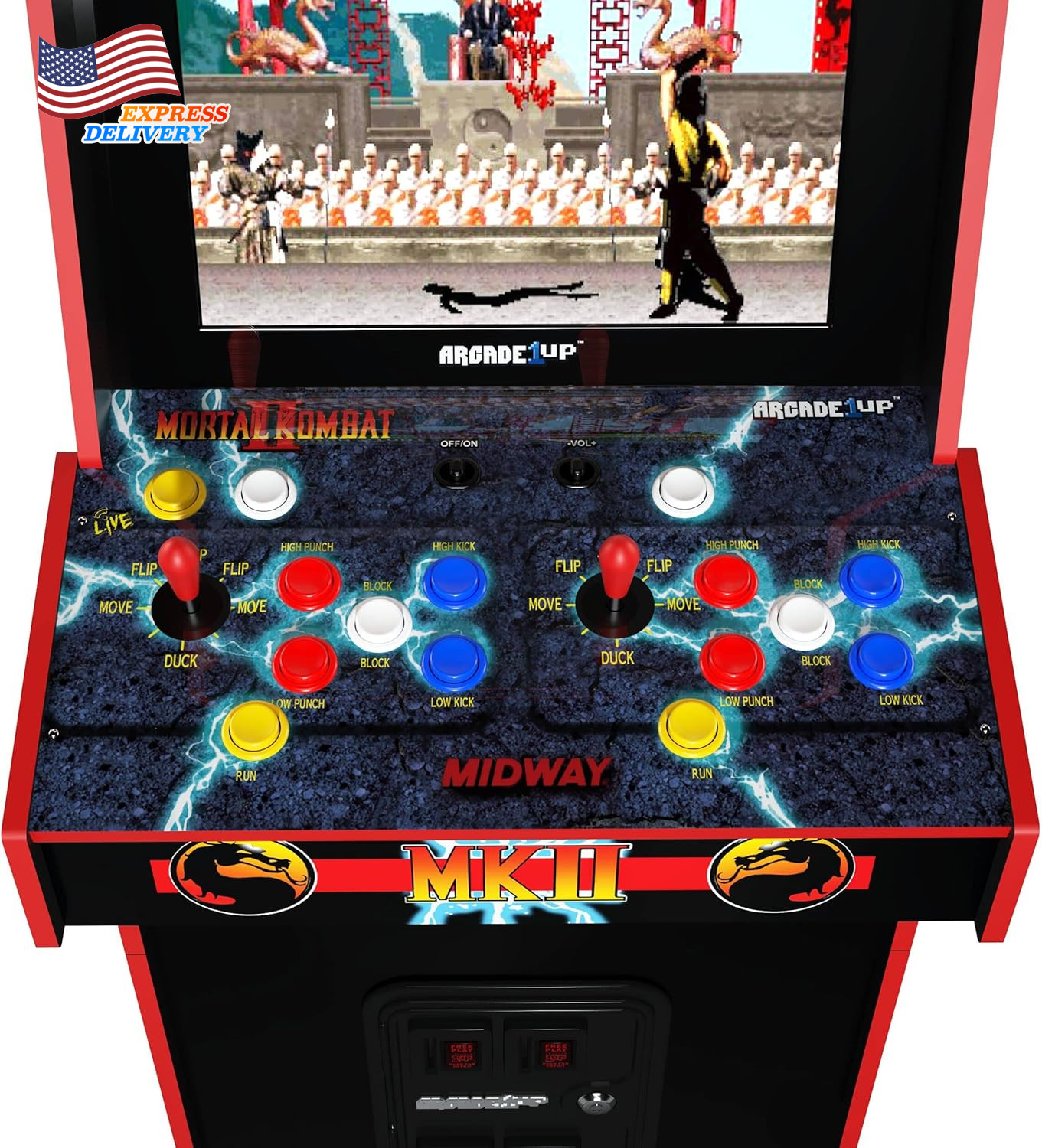 Mortal Kombat II Deluxe Arcade Machine FREE SHIPPING USA