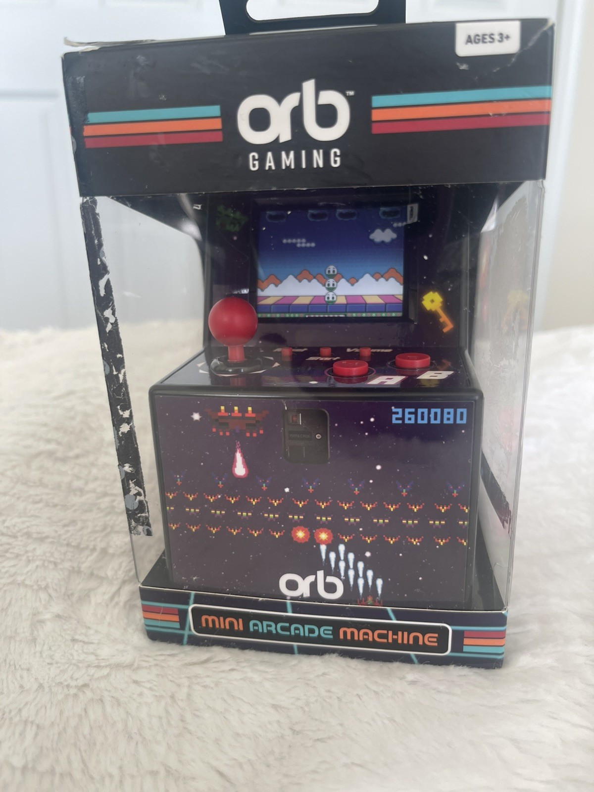 Mini Arcade Machine, 240 Built-In 8-Bit Games, 2.5” Full Color Screen.