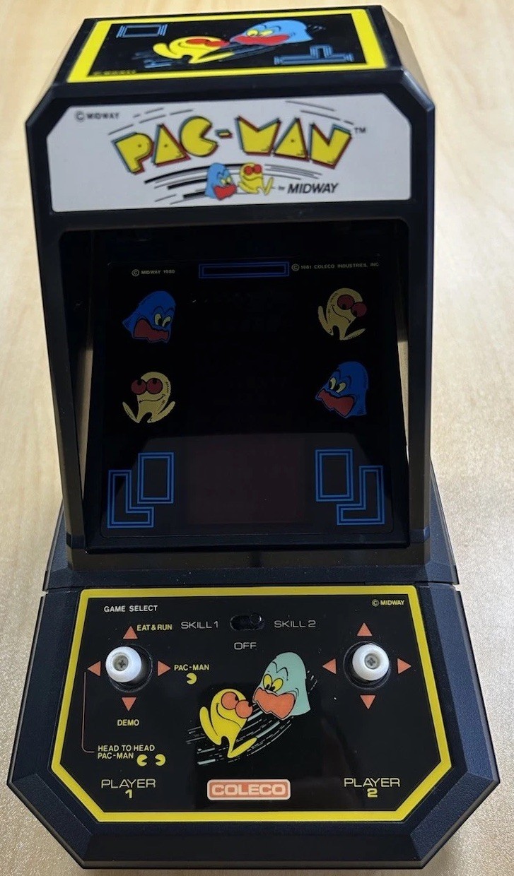 Midway Coleco PAC-MAN Mini Arcade Game 77324A 2390 Japan 1981 Battery Operated