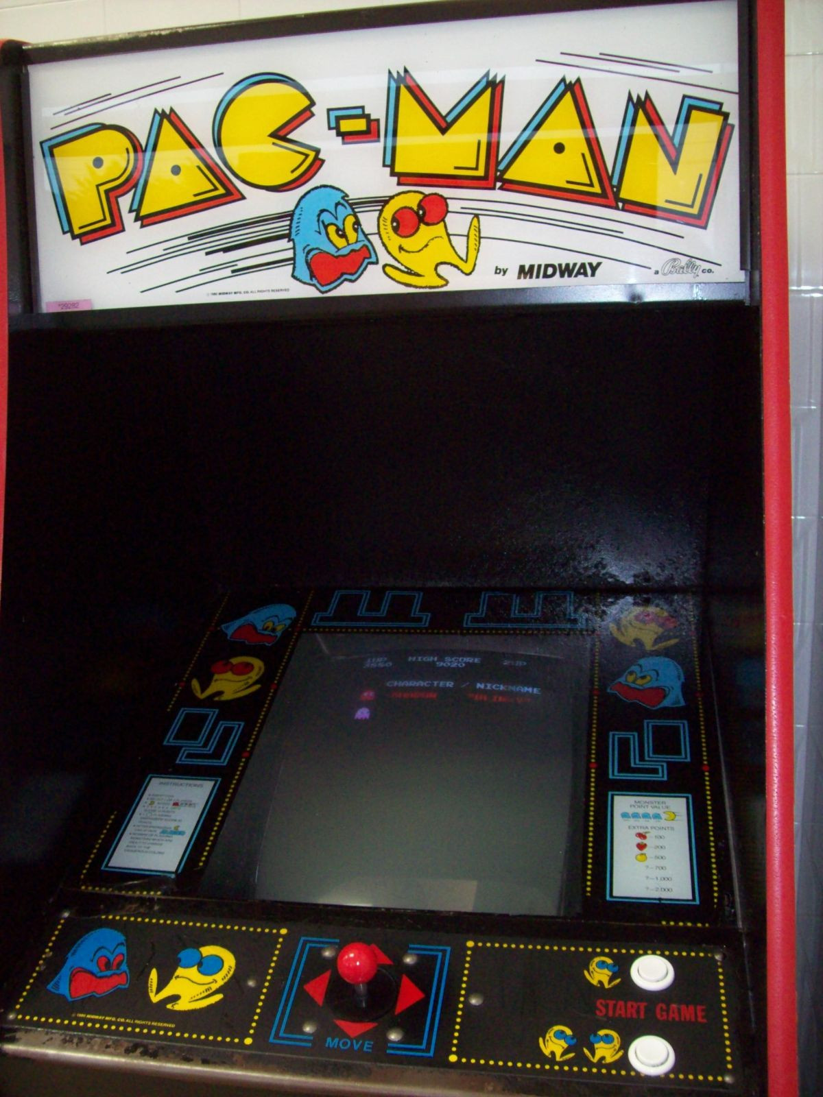 PAC-MAN Fully Restored, Original Video Arcade Game w/ Warranty – older Bally Cab