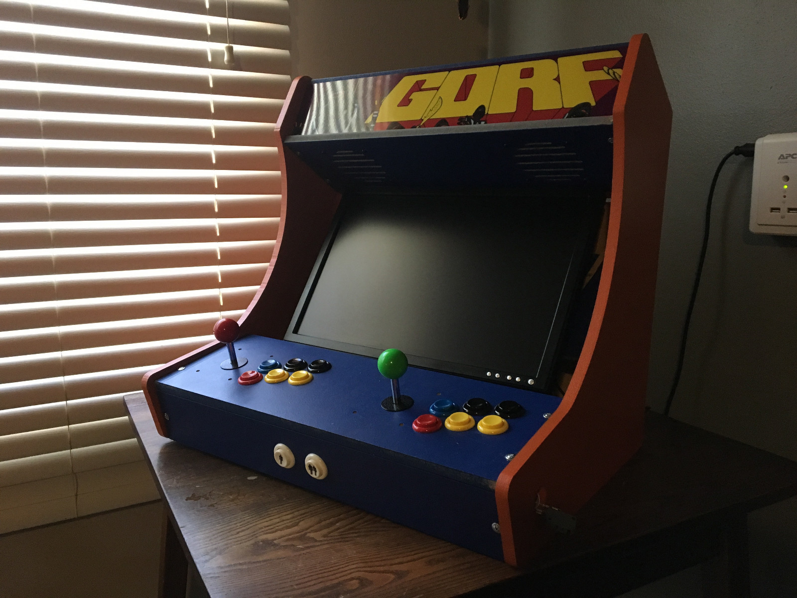 Easy to Assemble XL Bartop / Tabletop Arcade Cabinet Kit w/ Marquee Holder HAPP