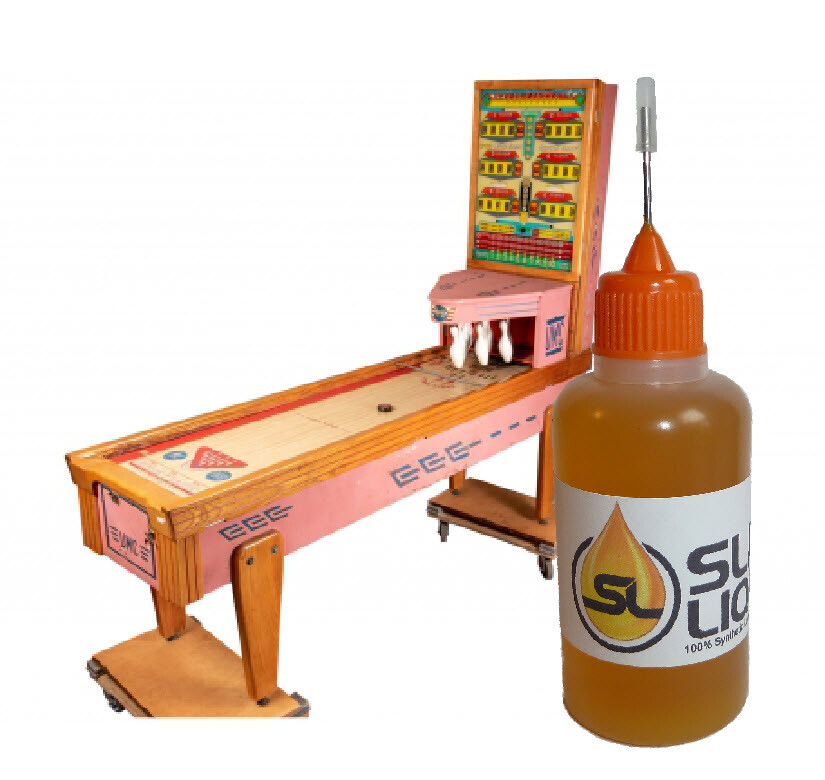 Slick Liquid Lube Bearings, 100% Synthetic Oil for Any Bowler or Arcade Game