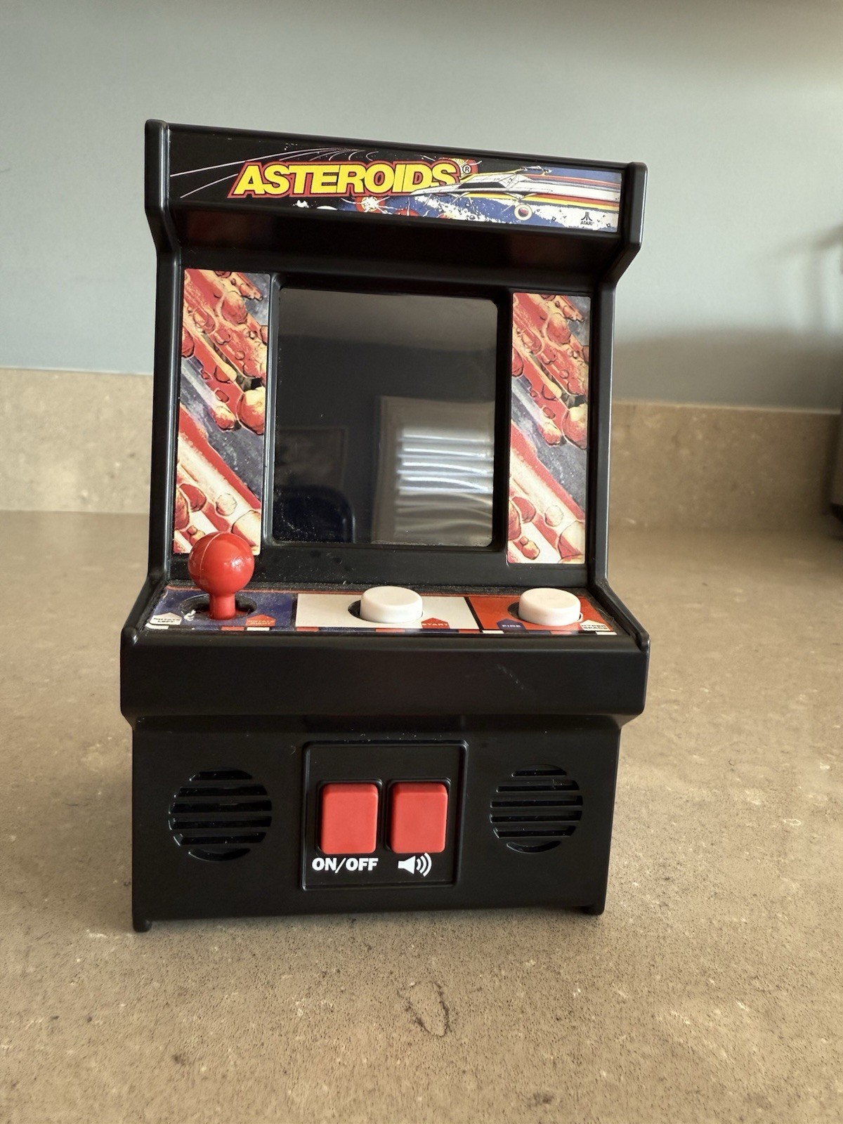 1979 Vintage ASTEROIDS interactive mini arcade style joystick controls