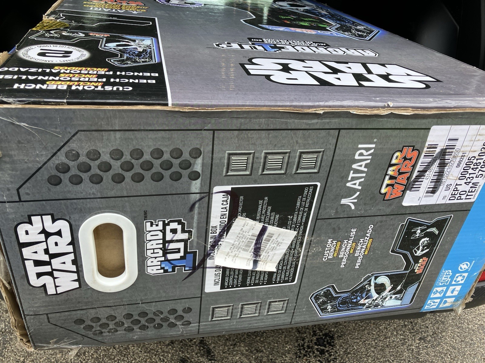 VERY RARE – 1UP Star Wars Trilogy Arcade Machine W/ Bench – New In Box
