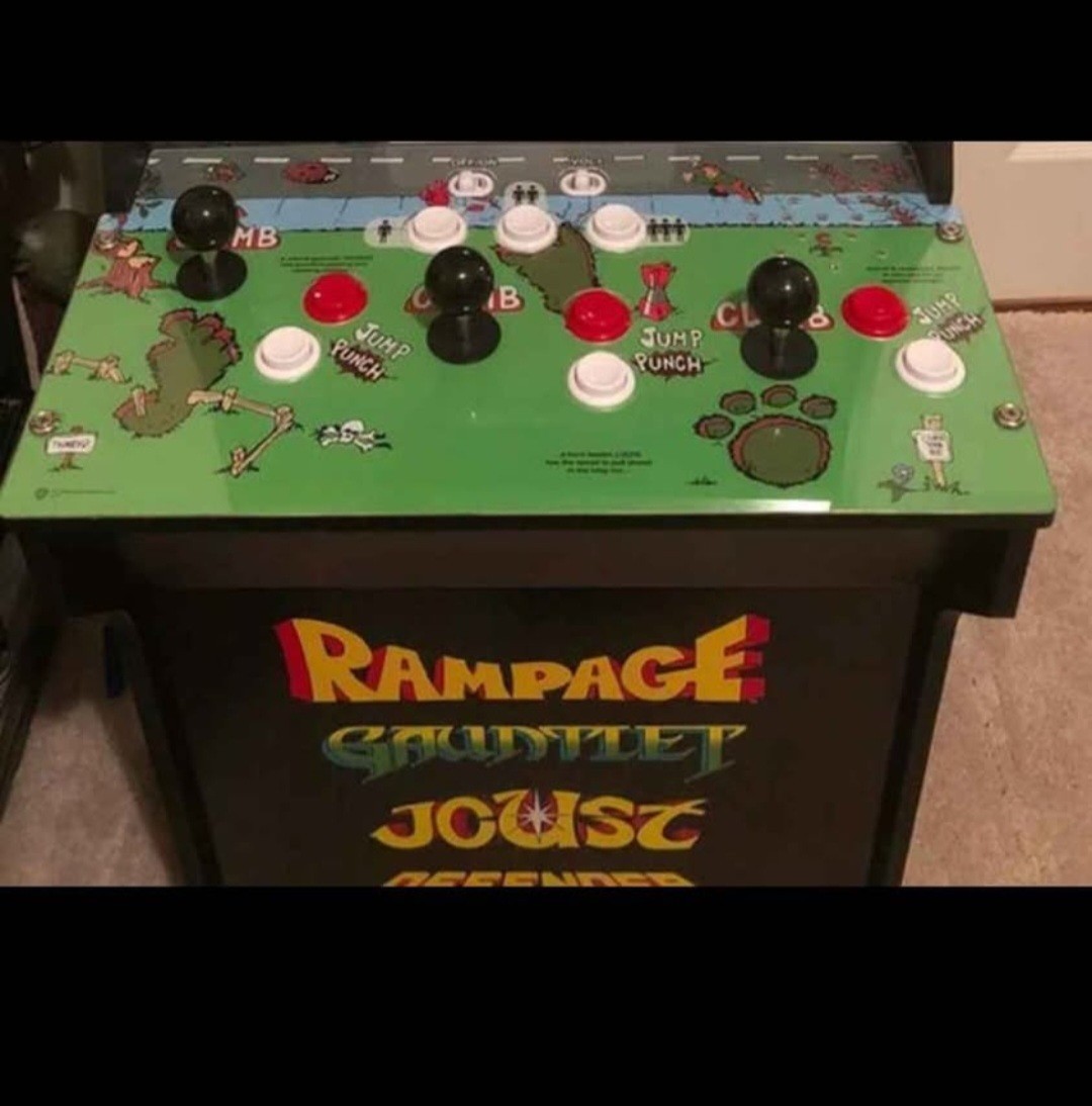Arcade1Up Rampage Reproduction Arcade Cabinet w/ Gauntlet Joust Defender
