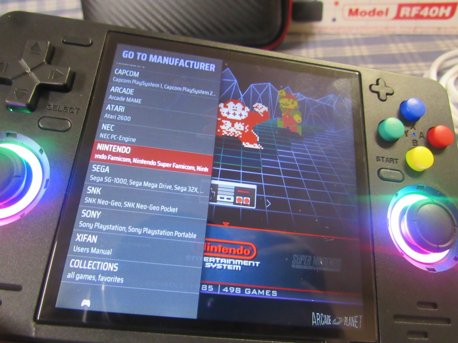 RF40H Retro Handheld Game Console 4.0″ Pre-Loaded Games (Open Box) FREE SHIPPING