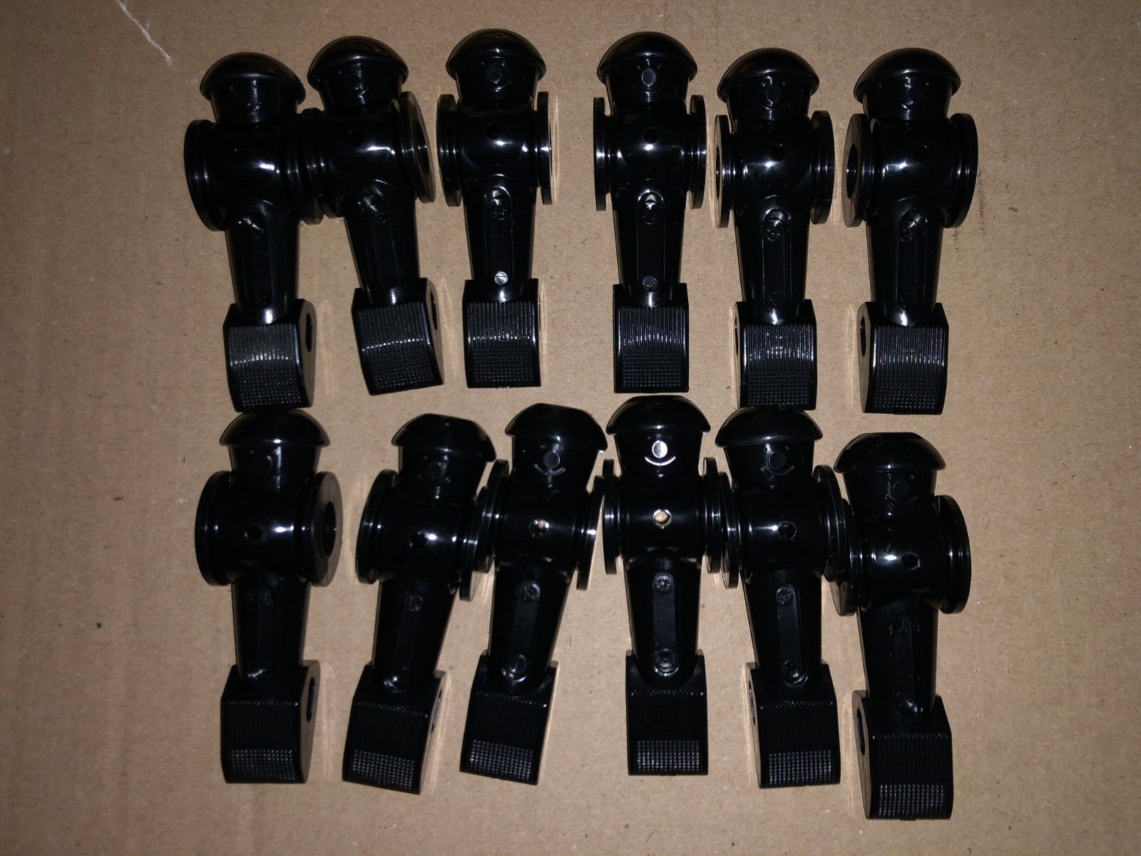 FOOSBALL TORNADO 12 BLACK PLAYERS NOS FOOSBALL PARTS ARCADE