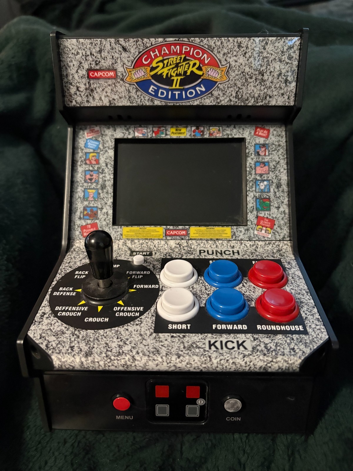 STREET FIGHTER II: Champion Edition Micro Arcade Game, fully functional