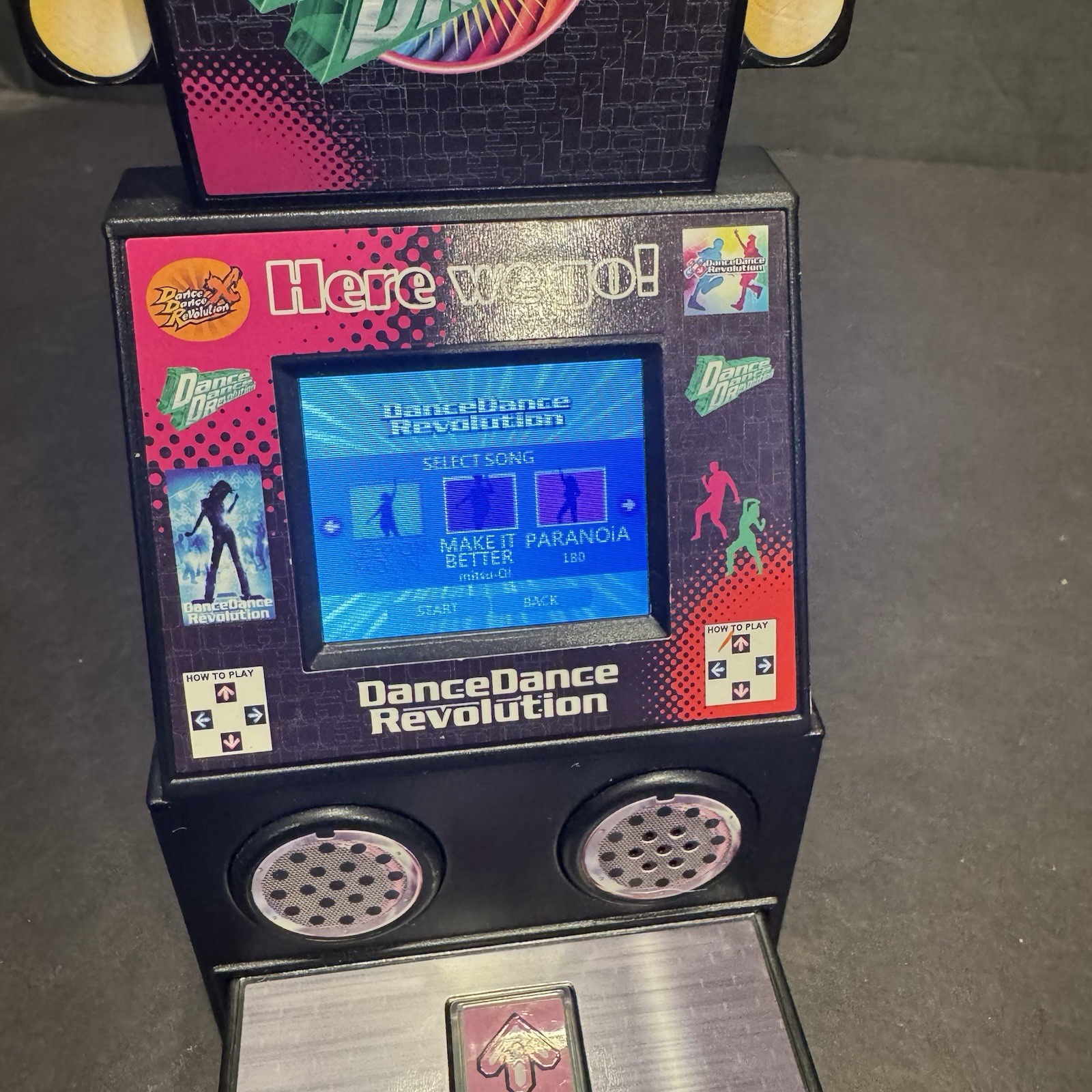 DANCE DANCE REVOLUTION * Super Impulse Arcade Mini Tabletop KONAMI Works! RARE!