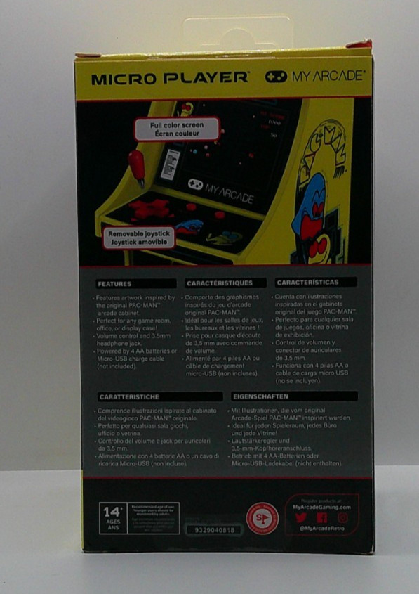 My Arcade DGUNL-3220 Pac-Man Micro Player Retro Arcade Machine | 6 Inch Cabinet