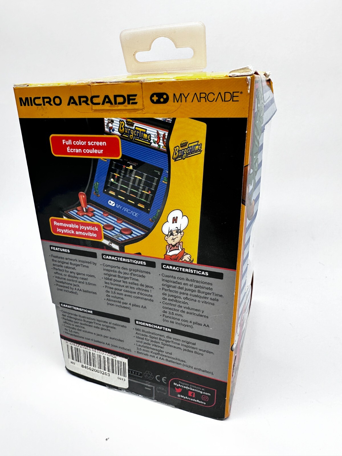 My Arcade Burgertime Micro Player Mini Arcade Machine- New Opened box