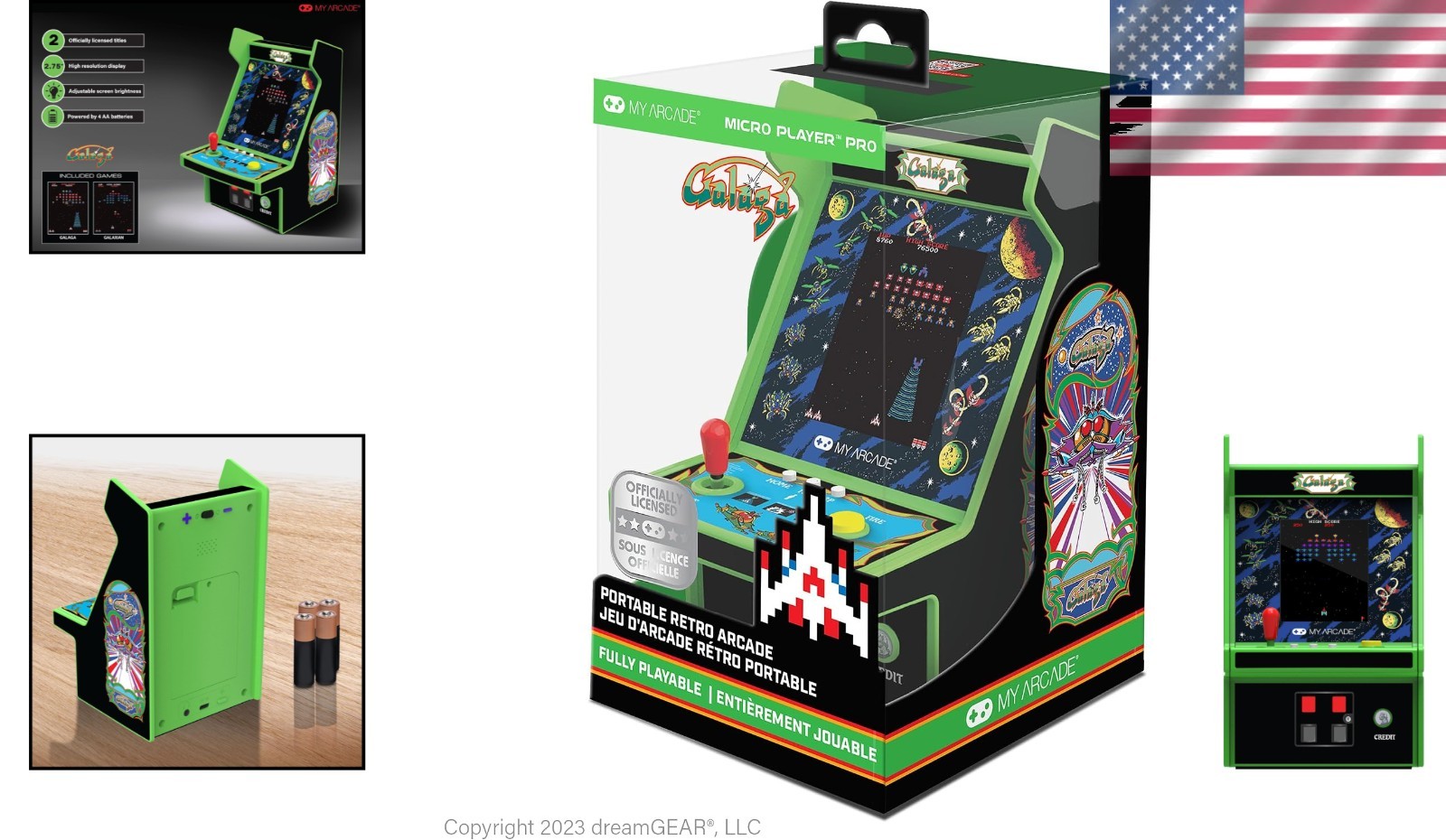 Galaga & Galaxian Mini Arcade Cabinet