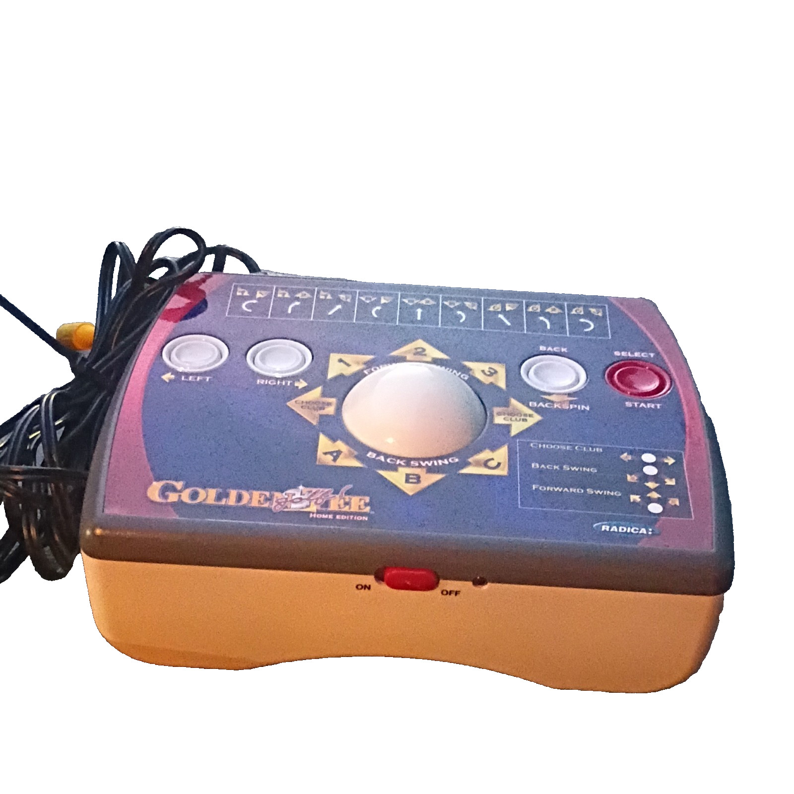 Radica Golden Tee Golf Home Edition TV Plug and Play Video Arcade Game Tested