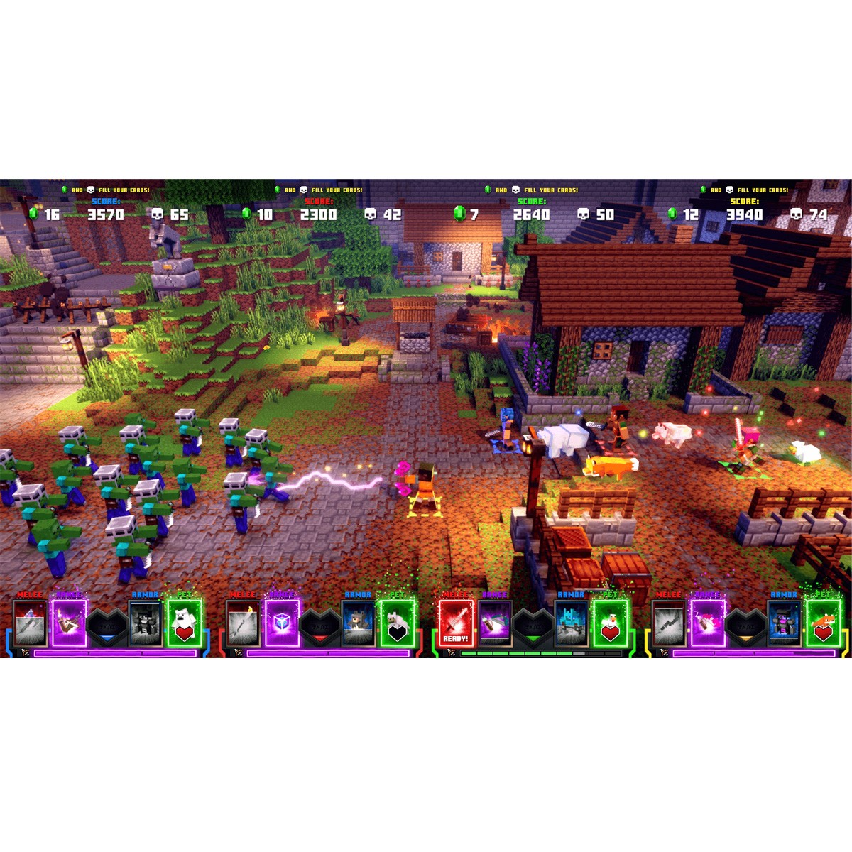 Raw Thrills Minecraft Dungeons Arcade – 4 Player