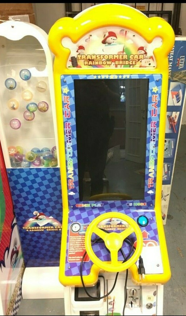Transformer Car Rainbow Bridge Arcade Game VS Mode Two Screens / Local Pick Up