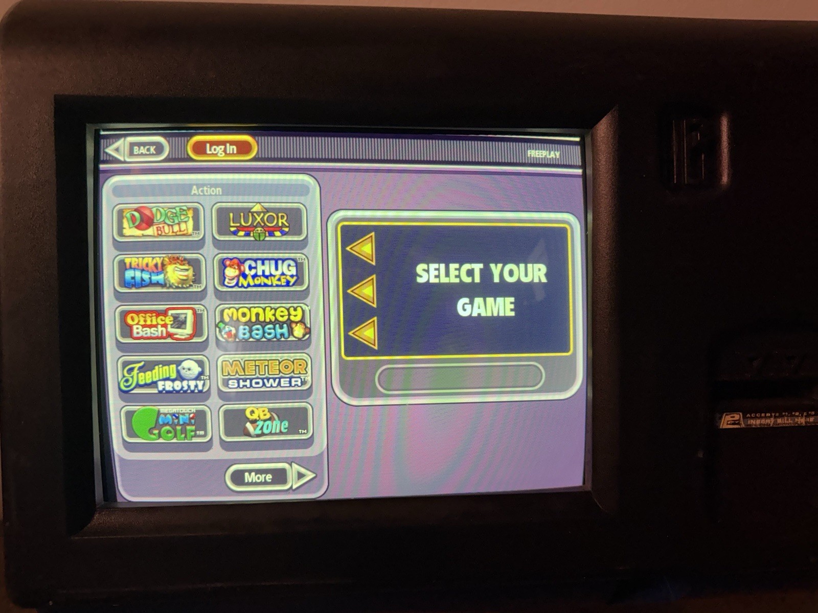 2008 Merit Megatouch Force Radion Bartop Touchscreen Arcade Game