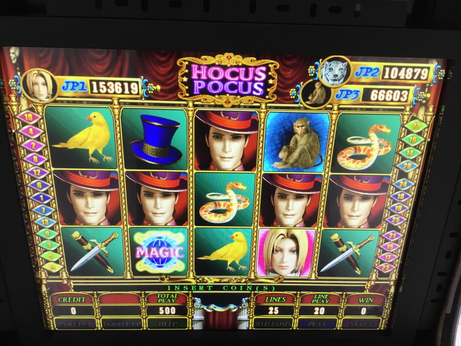 8 liner, Cherry master, pot o gold, hocus pocos