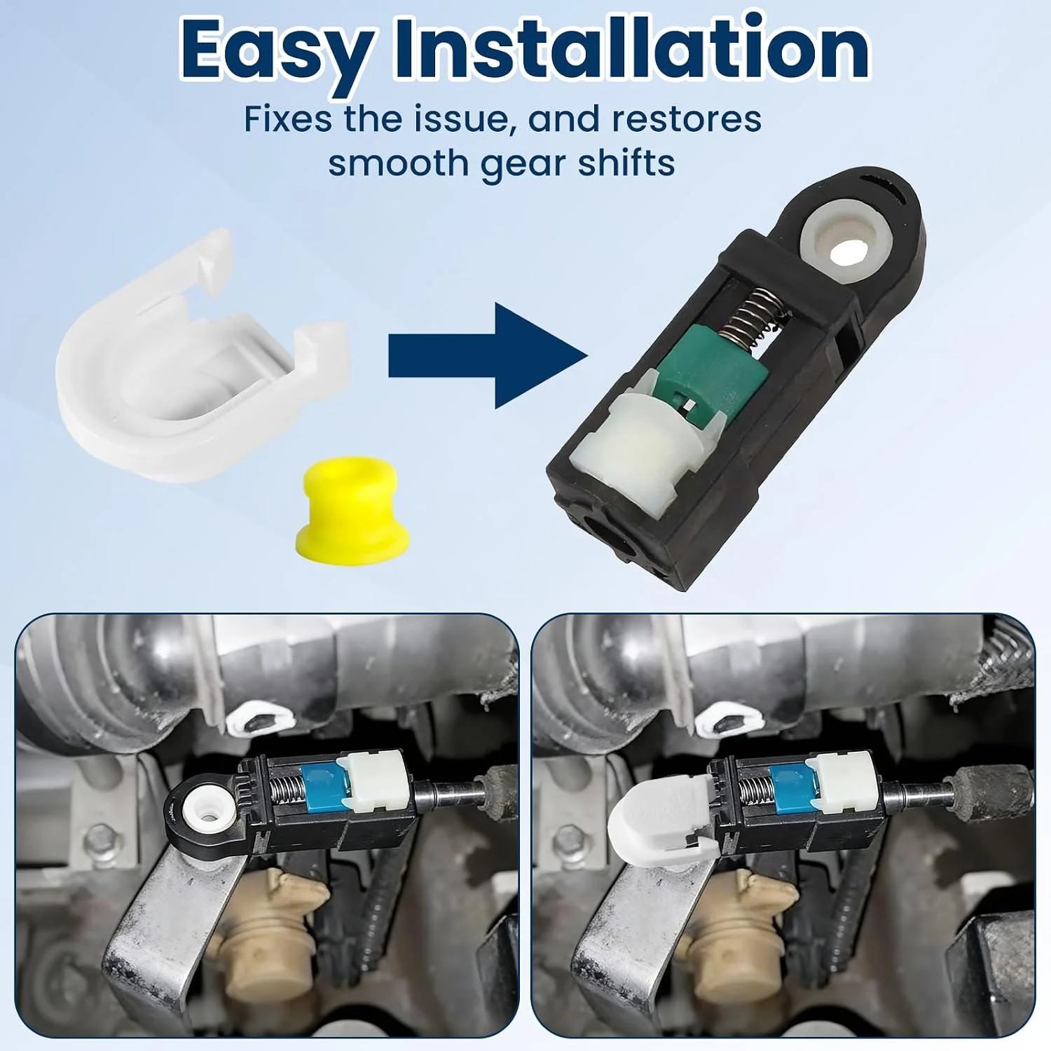 Transmission Shifter Cable Bushing with Cap | Fit for Ford Edge/Fusion/Escape/Tr