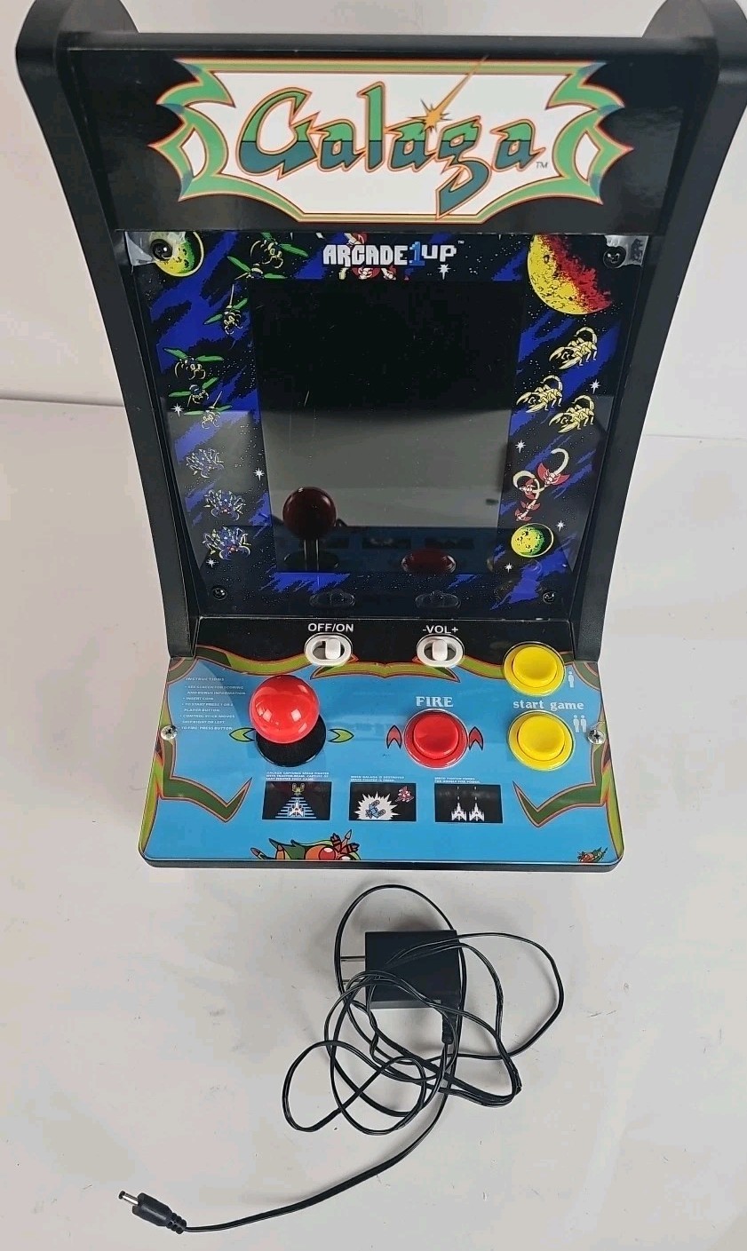 Arcade1Up Galaga Countercade Tabletop Arcade Cabinet Video Game Machine