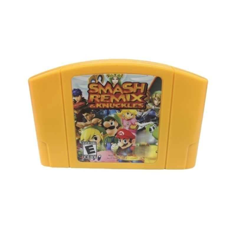 Smash Remix & Knuckes 2 Games Cartridge For Nintendo 64 Console US Version
