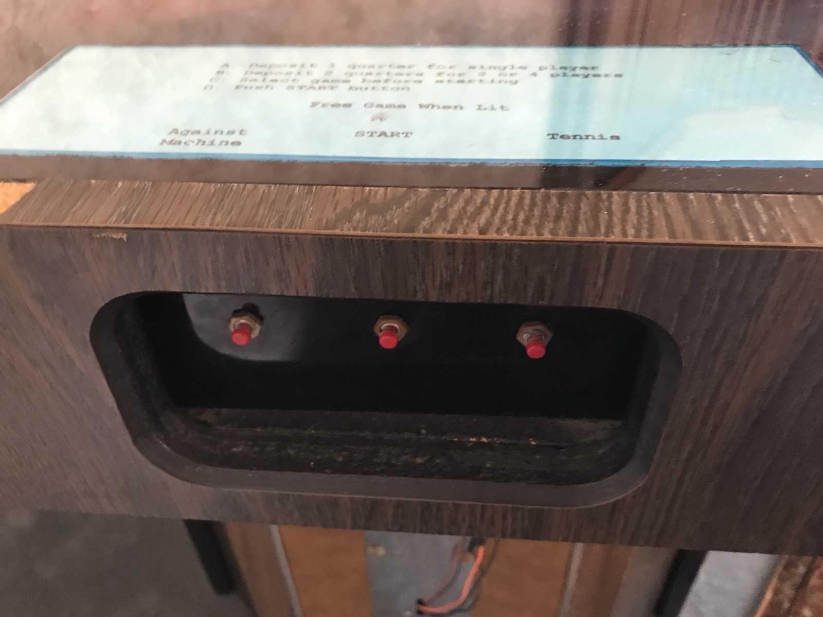 Rare Original Challenge 4 Player Pong Cocktail Table Arcade Game From Early 70s