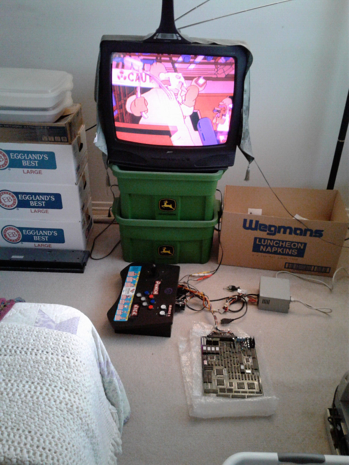 Used, custom built JAMMA arcade supergun for PCB boards – home arcade system