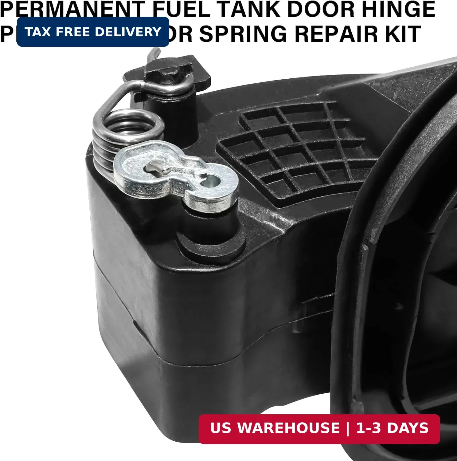 Permanent Fuel Tank Repair Kit, Fuel Door Hinge Pin with Gas Door Spring | for 2