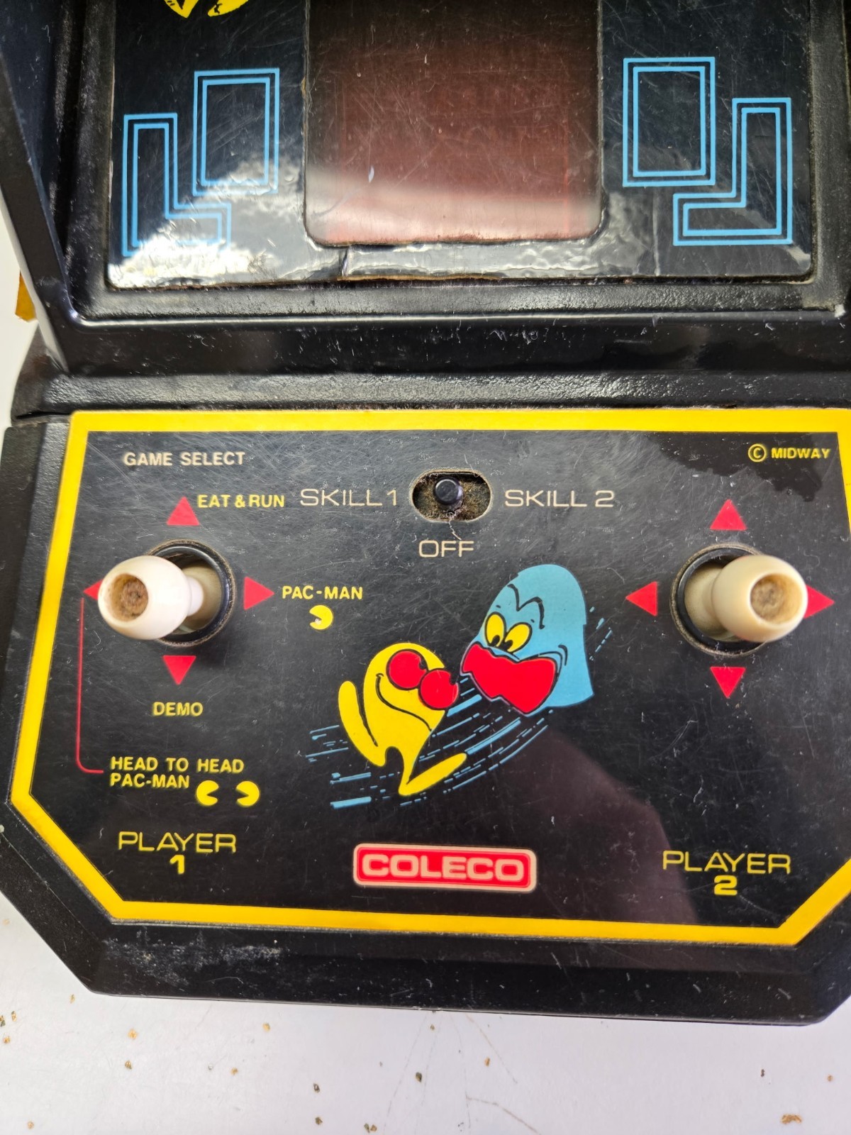 Coleco Pac-Man 1981 Tabletop Arcade Game Midway Vintage Tested Working