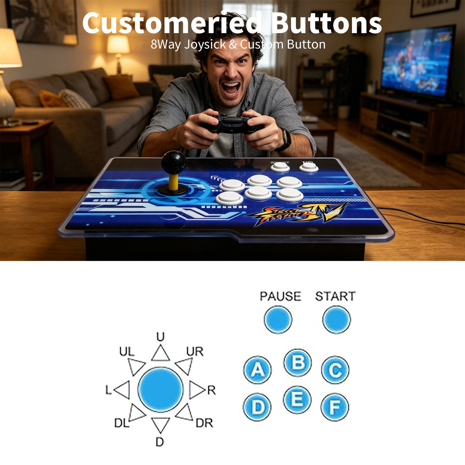 2413 in 1 Pandora Box Home Arcade Console for HD TV PC Projector Save Game