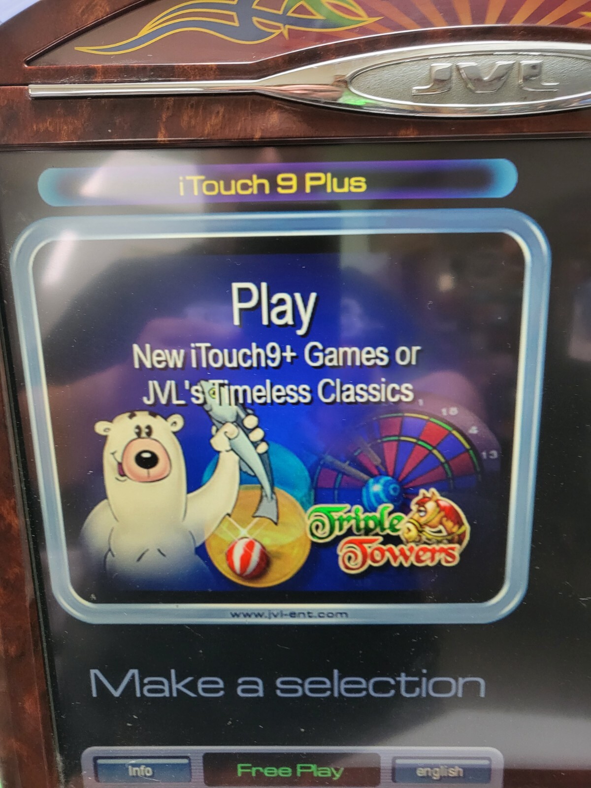 JVL Retro itouch 9+ megatouch touch screen Countertop 100+ like merit games sale